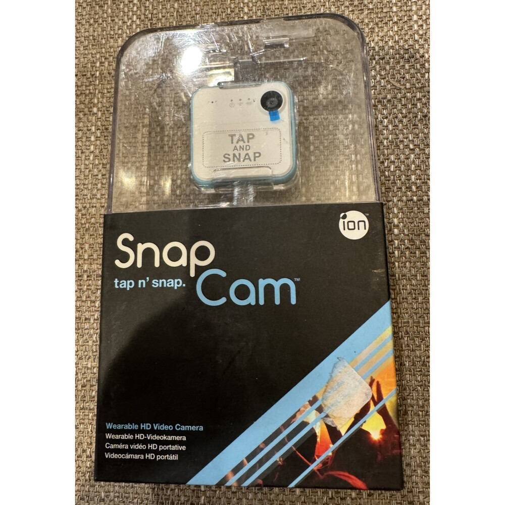 New Ion Snapcam HD Video Camera Tap N Snap White
